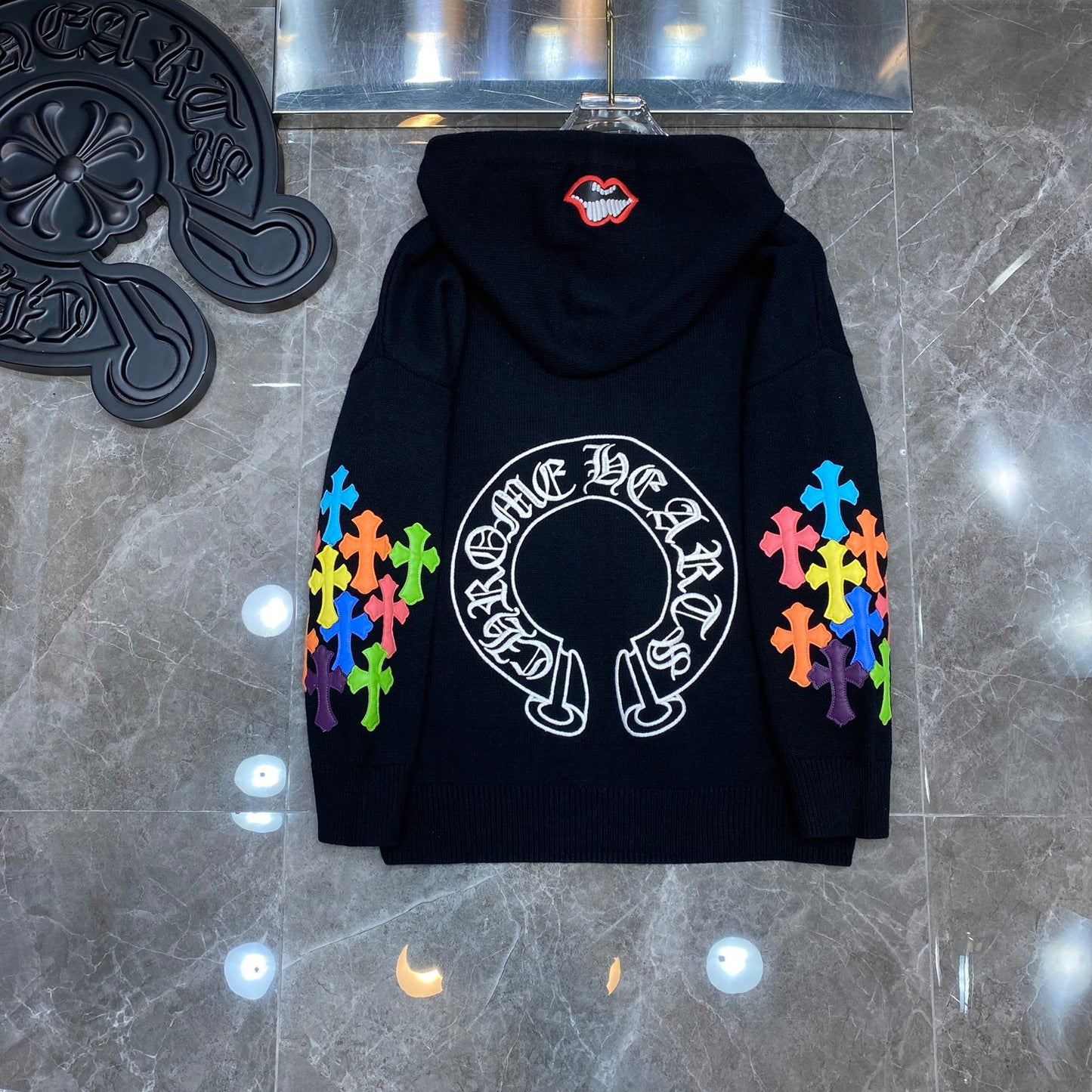 Black Chrome Hearts Hoodie