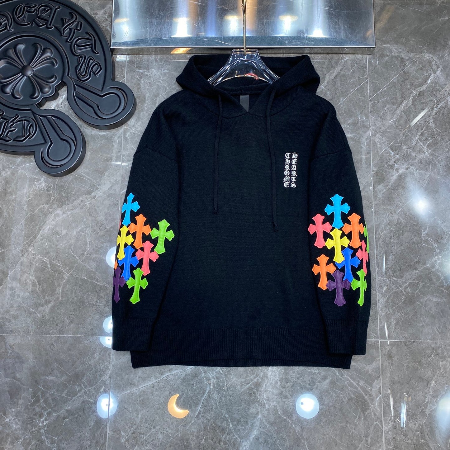 Black Chrome Hearts Hoodie
