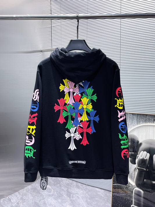 Black Cross Chrome Hearts Hoodie